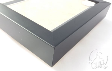 Preview: Bilderrahmenurne schwarz, Holzurne, 1,65 Liter Preview: Bilderrahmenurne 1,65 Liter schwarz, Detailansicht